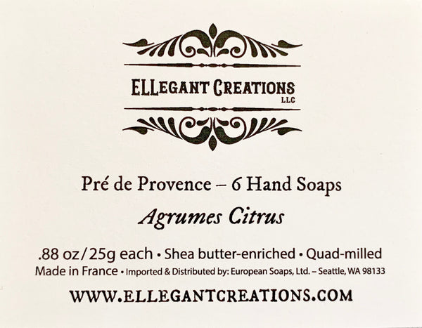 Soap Insert AGRUMES CITRUS Pre de Provence 25 g 6 Set