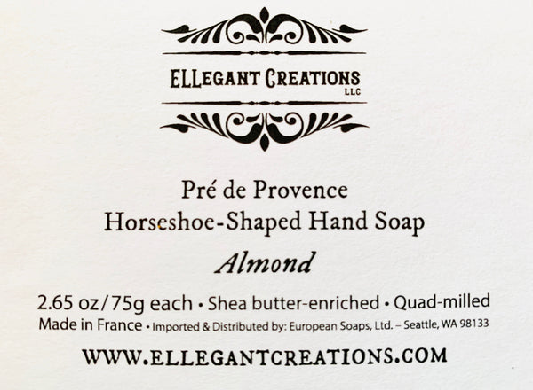 Golden Horseshoe ALMOND Pre de Provence 75 g Hand Soap Gift Set