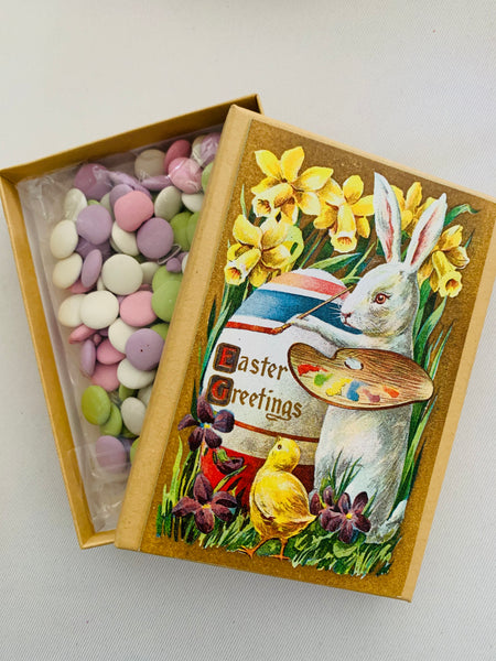 Easter Painter Bunny and Chick Gift Box