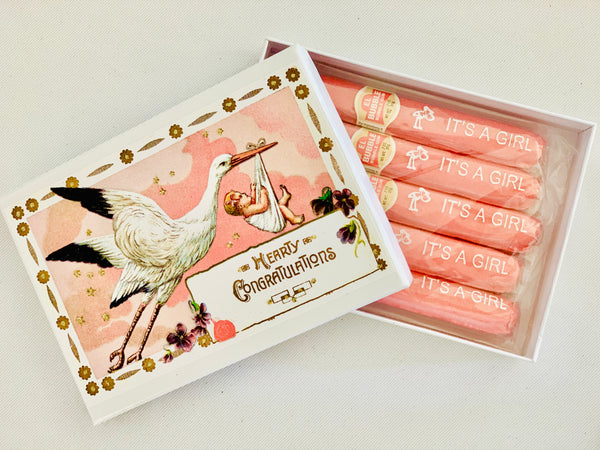 Baby Stork Pink Gift Box