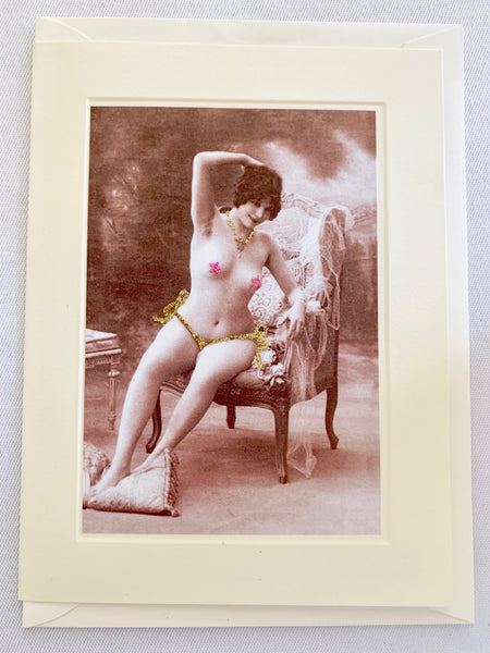 Vintage Nude Greeting Card