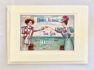 Summer Hands Across The Sea Malibu Greeting Card