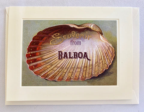 Summer Half Shell Souvenir from Balboa Greeting Card