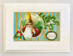 Christmas Striped Elf Greeting Card