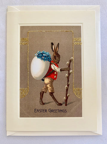 Easter Craftsman Bunny Greeting Card