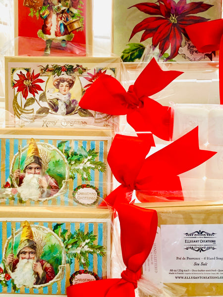Christmas Santa Pre De Provence 6 Hand Soaps Gift Set