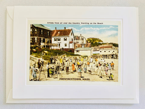 Provincetown Painters on the Beach Greeting Card