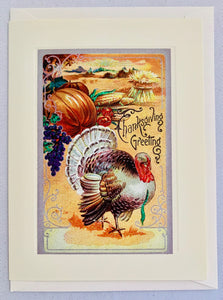 Thanksgiving Harvest Turkey Greeting Card