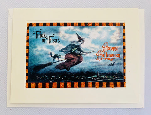 Halloween Salem Witch Greeting Card
