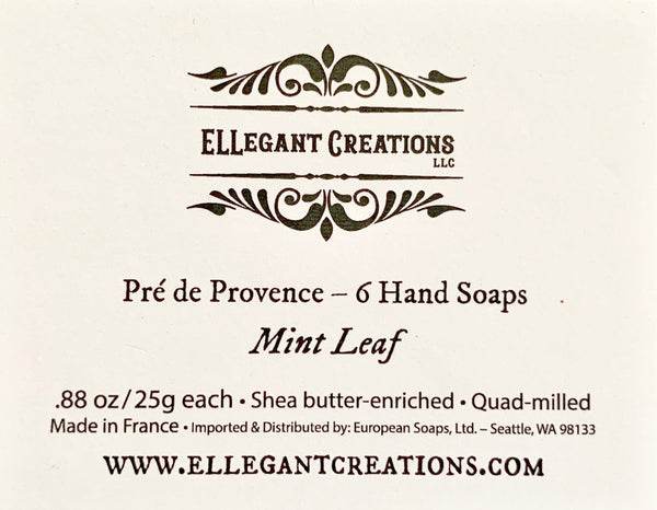 Soap Insert MINT LEAF Pre de Provence 25 g 6 Set