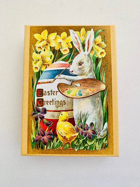 Easter Painter Bunny and Chick Gift Box