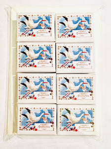 Baby Blue Stork Mini 8 Pack Hostess Boxes