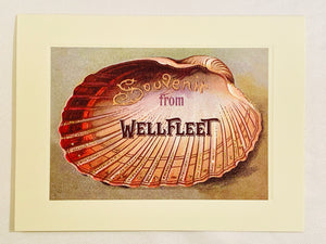 Summer Half Shell Souvenir From Wellfleet Greeting Card