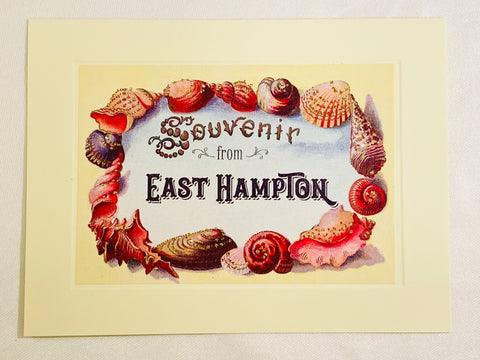 Summer Shell Frame Souvenir From East Hampton Greeting Card