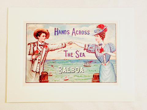 Summer Hands Across The Sea Balboa Greeting Card