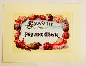 Summer Shell Frame Souvenir From Provincetown Greeting Card
