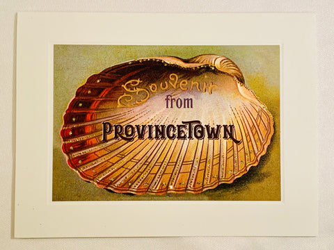 Summer Half Shell Souvenir From Provincetown Greeting Card
