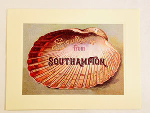 Summer Southampton Half Shell Souvenir From Greeting Card