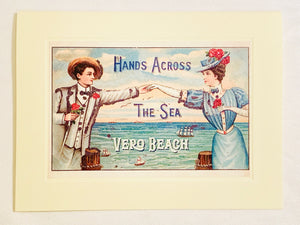 Summer Hands Across The Sea Vero Beach Greeting Card