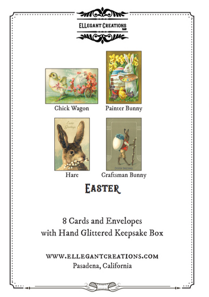 Easter Greeting Cards BOX SET of 8