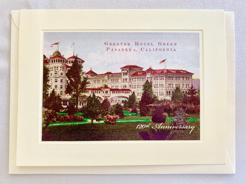 Pasadena Castle Green 120th Anniversary Greeting Card