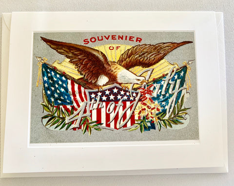 July 4th American Eagle Greeting Card